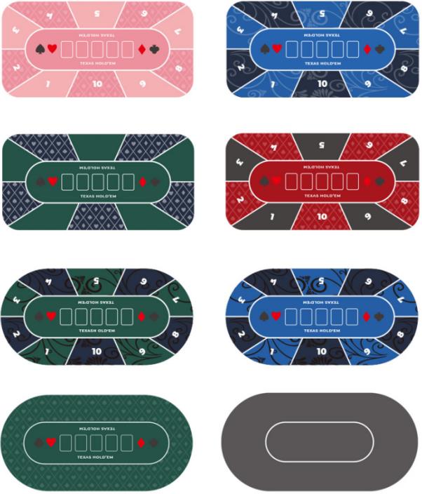 Дисплей в стиле коврика для игры в покер