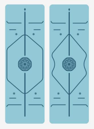 Коврики для йоги доступны в нескольких цветах.