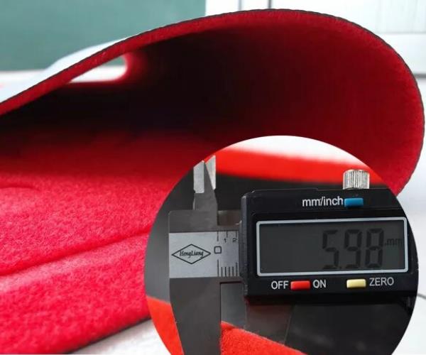 Отображение толщины матового тисненого дверного коврика