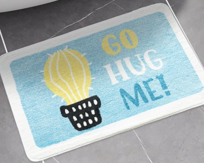 Плюшевый коврик для ванны