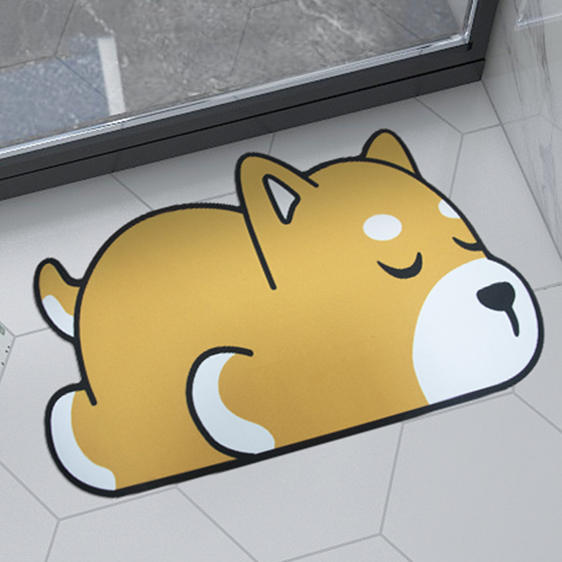 Коврик для ванной из диатомита нестандартной формы и рисунка — высоко впитывающий и экологически чистый