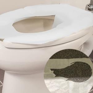 Демонстрация обычных подушек на сиденье унитаза